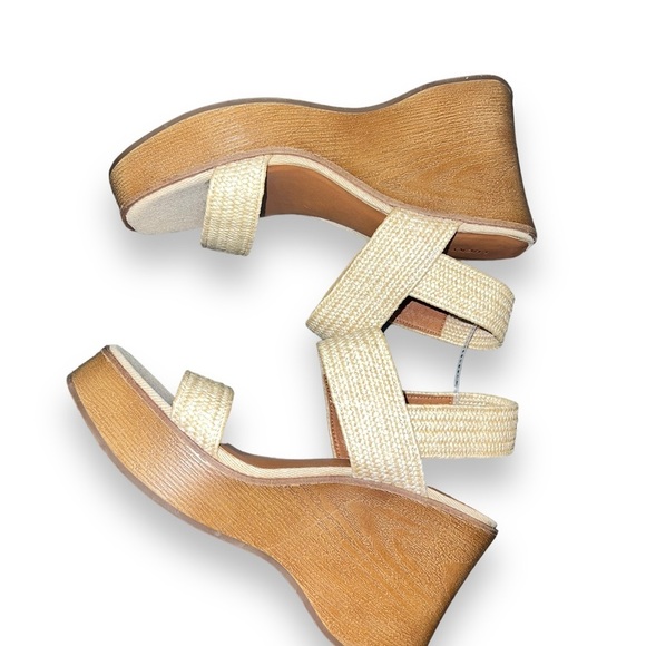 ✅LUCKY BRAND Delukah Womens Ankle Strap Slingback Wedge Sandals Sz 8.5 - Picture 7 of 7